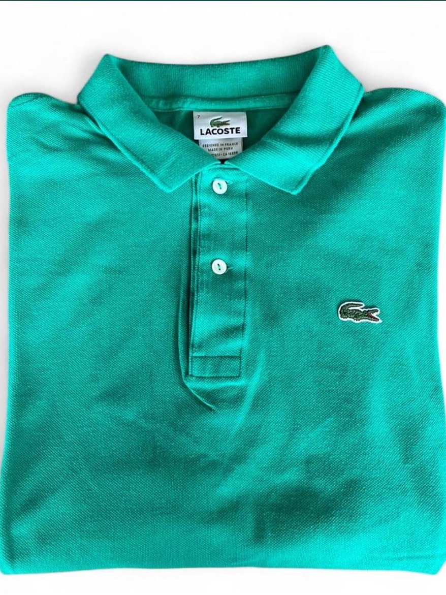 Lacoste Men’s Polo Shirt Green Size 7 (Xl)